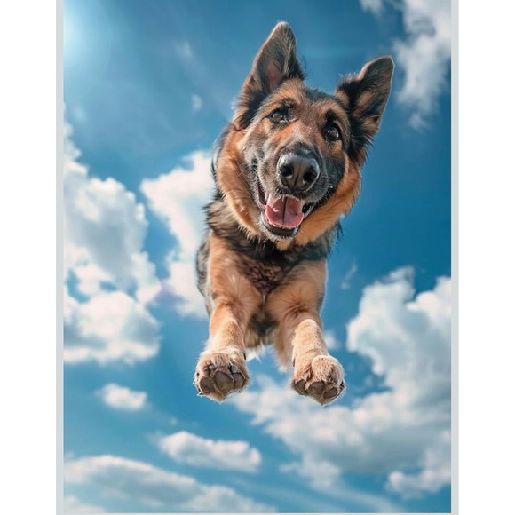 The Unbranded Brand Other - DIY 5D Diamond Art Kits for Adults, Dog Diamond Painting for Adults, 12x16